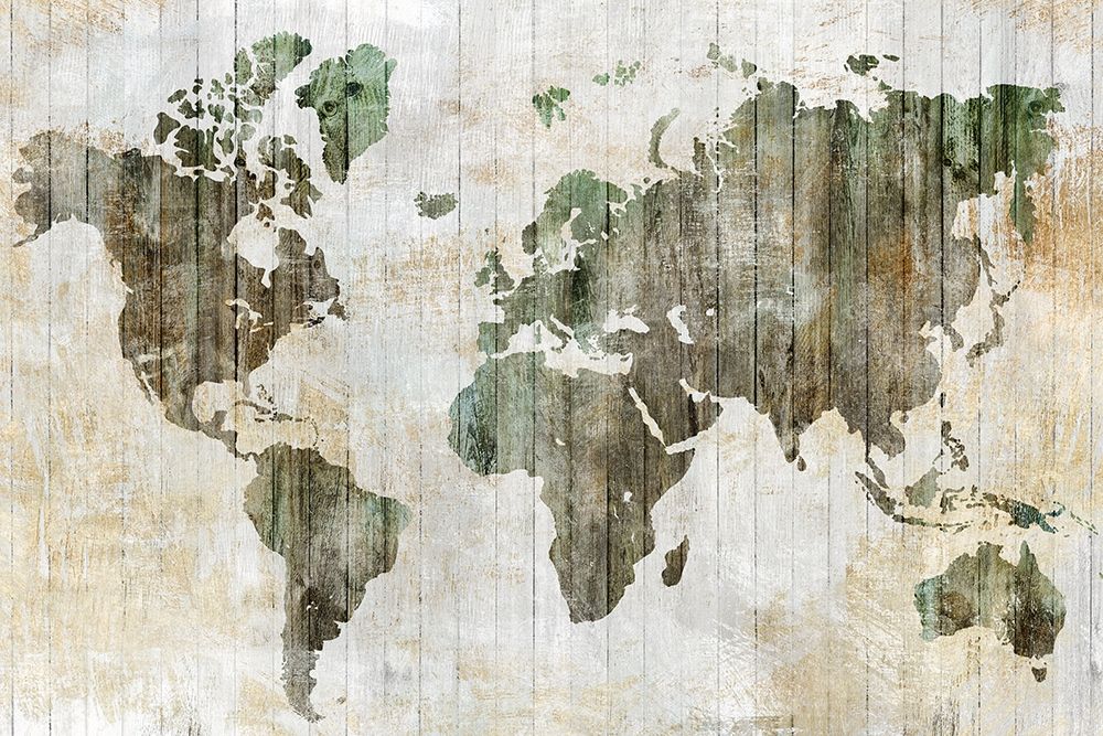 World Map I art print by Isabelle Z for $57.95 CAD