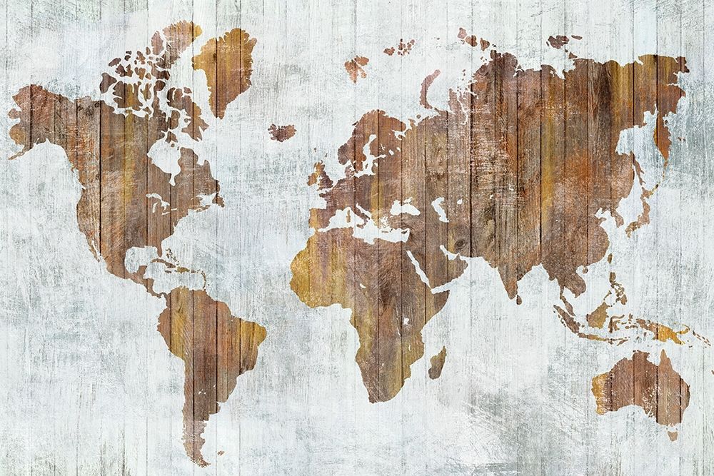 World Map II art print by Isabelle Z for $57.95 CAD