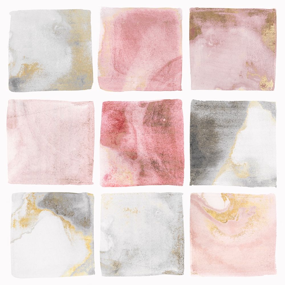 Blush Squares II art print by Isabelle Z for $57.95 CAD