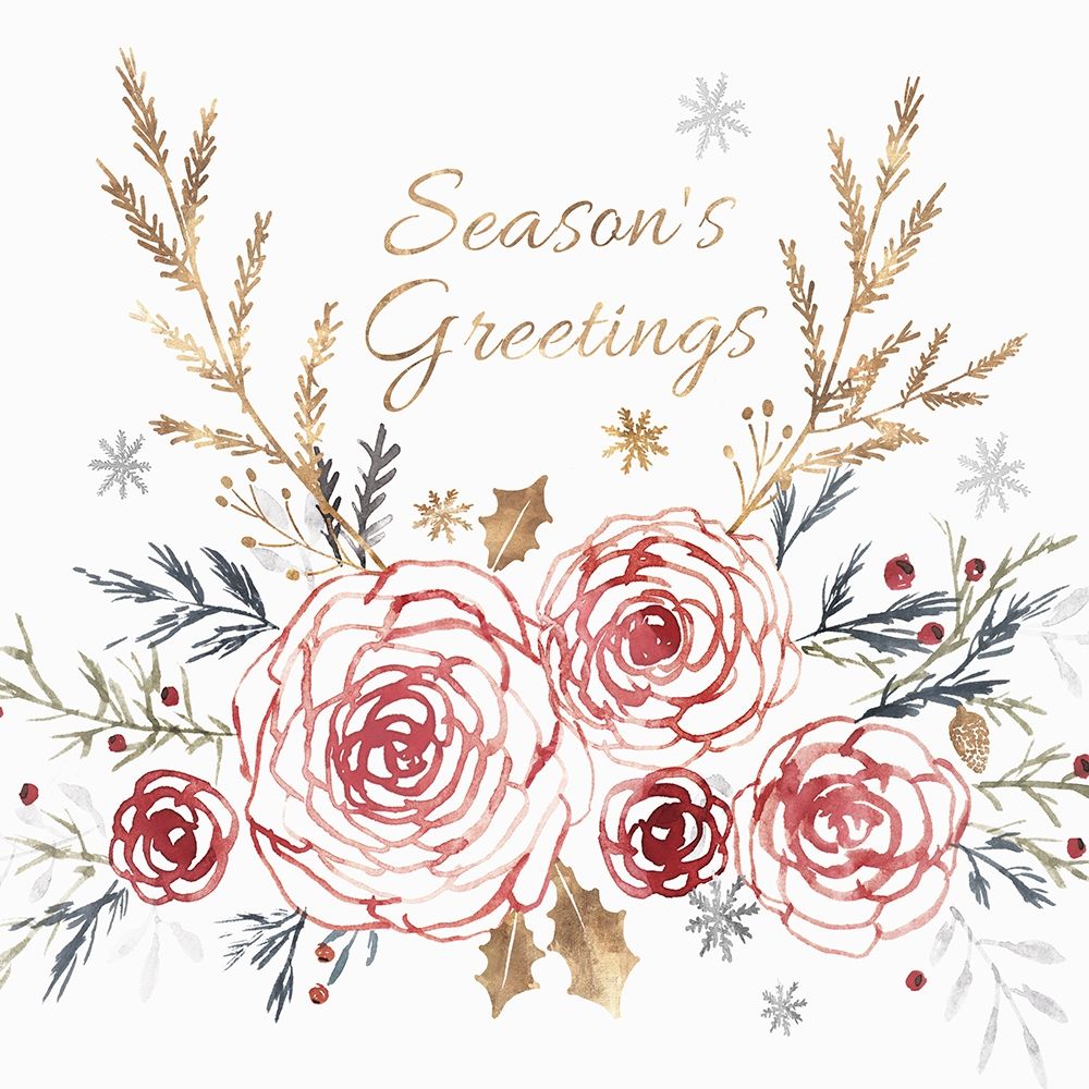 Seaons Greetings art print by Isabelle Z for $57.95 CAD
