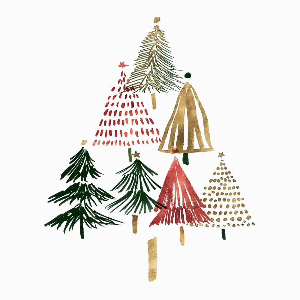 Pine Trees II art print by Isabelle Z for $57.95 CAD