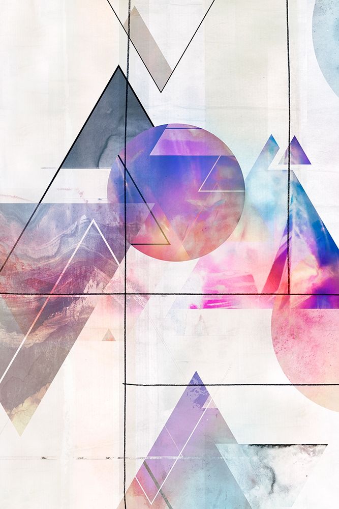 Kaleidescope Shapes I art print by Isabelle Z for $57.95 CAD