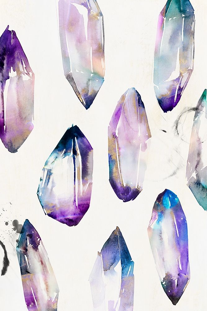 Purple Gemstones II art print by Isabelle Z for $57.95 CAD