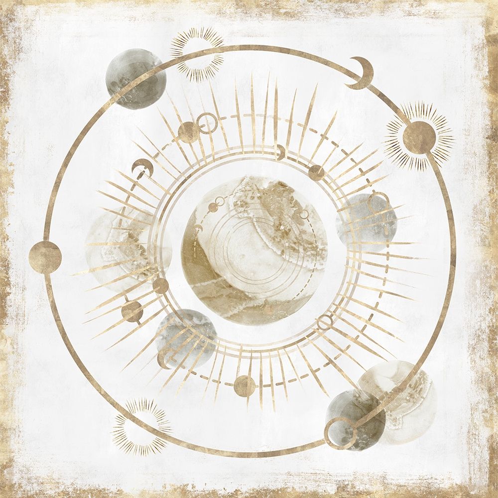 Golden Galaxy I art print by Isabelle Z for $57.95 CAD