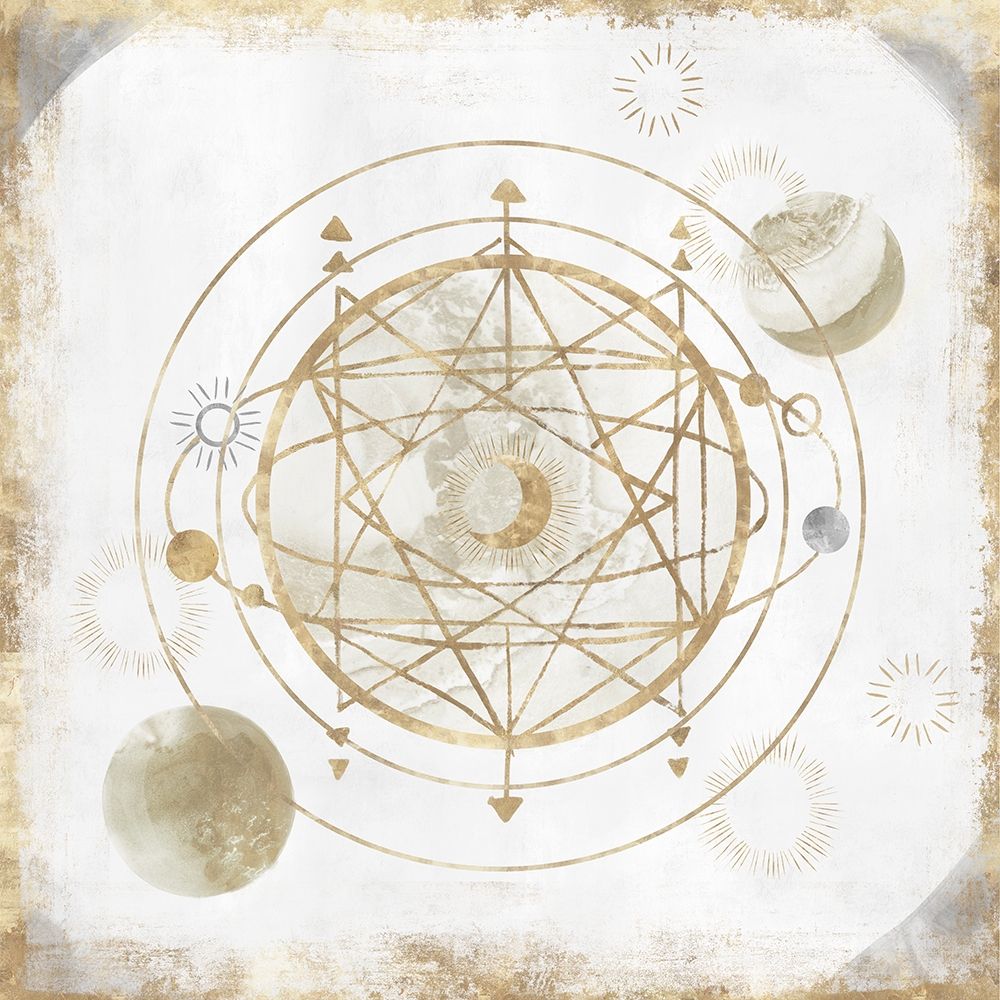 Golden Galaxy II art print by Isabelle Z for $57.95 CAD