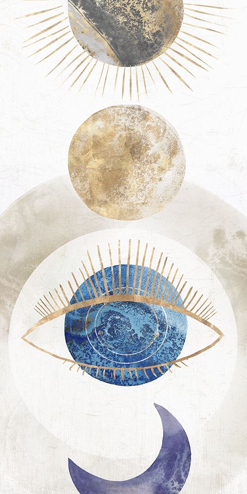 Crescent Moon I art print by Isabelle Z for $57.95 CAD