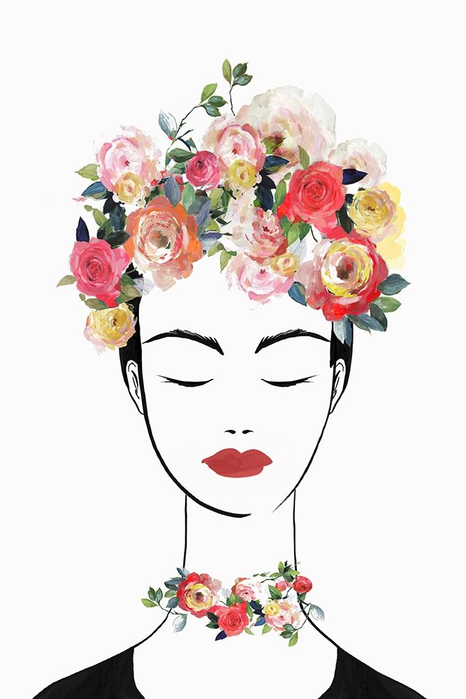 Flower Crown Frida II art print by Isabelle Z for $57.95 CAD