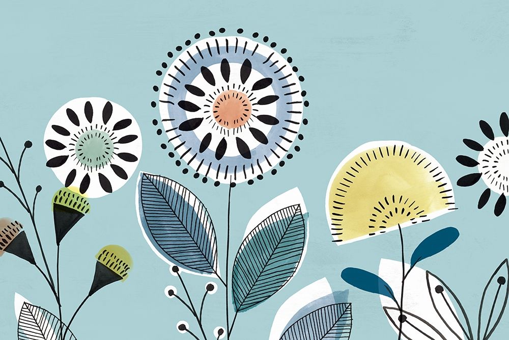 Scandi Florals II art print by Isabelle Z for $57.95 CAD