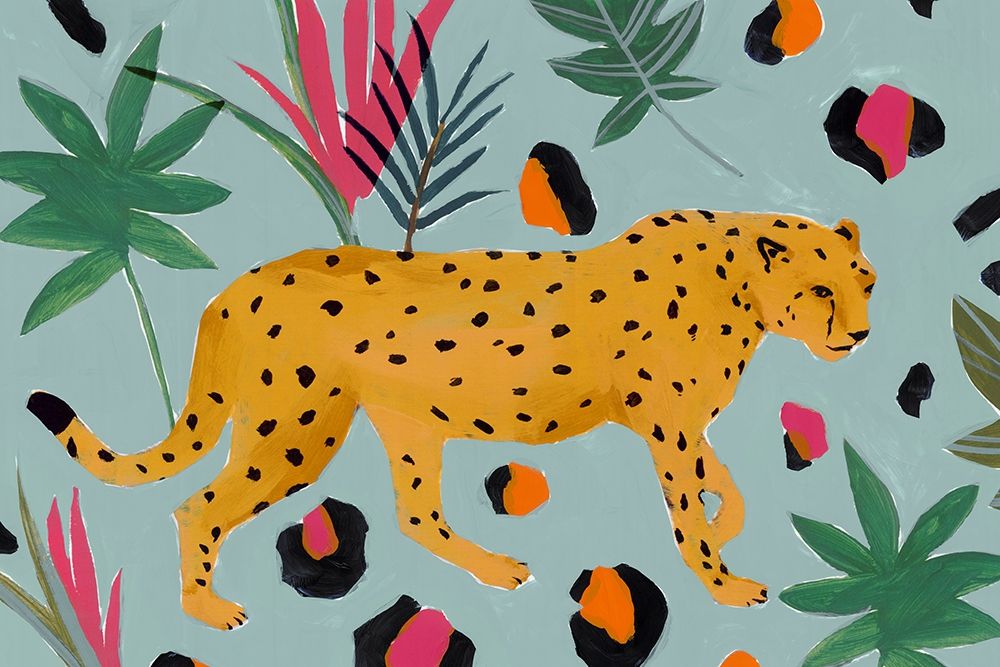 Walking Cheetah II art print by Isabelle Z for $57.95 CAD