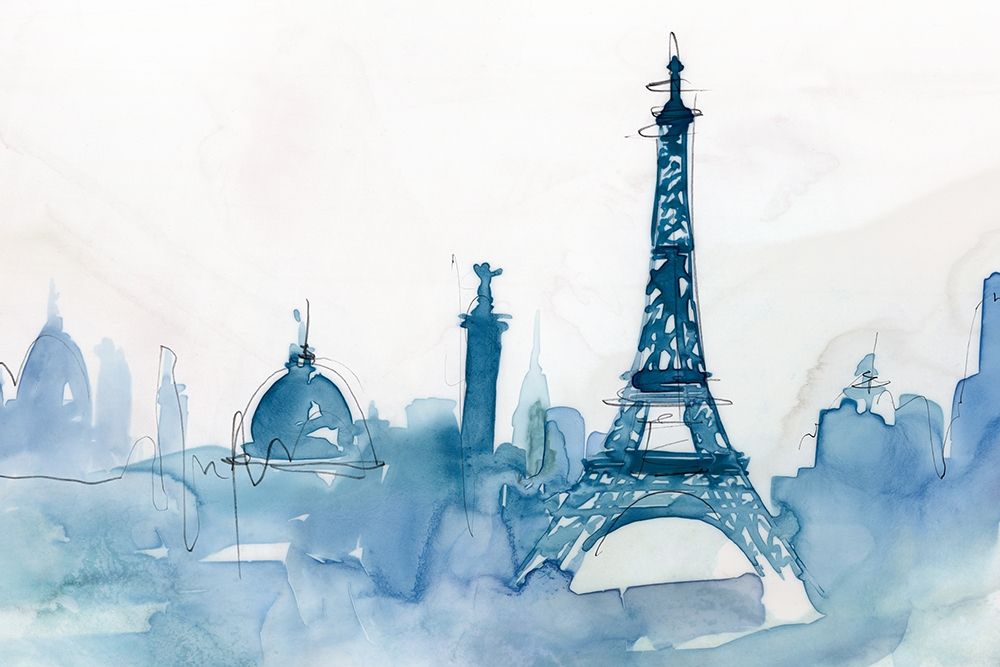 Ocean Blue Paris art print by Isabelle Z for $57.95 CAD