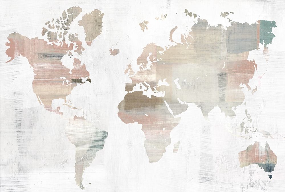 World Travelers Map art print by Isabelle Z for $57.95 CAD