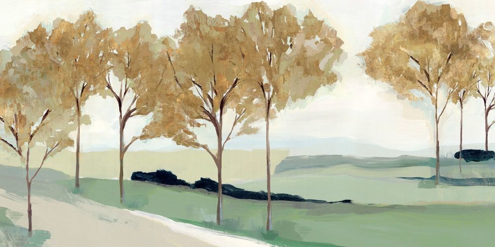Pathway to the Sea - Ochre art print by Isabelle Z for $57.95 CAD