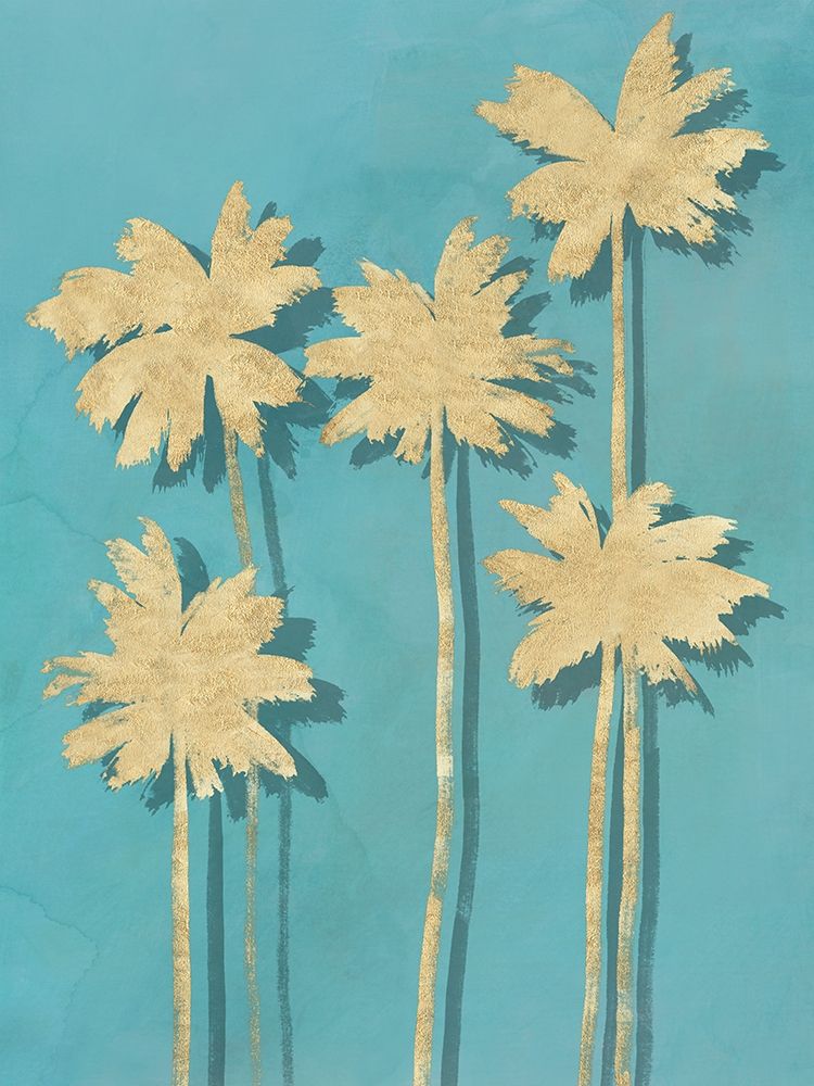 Golden Palm I art print by Isabelle Z for $57.95 CAD