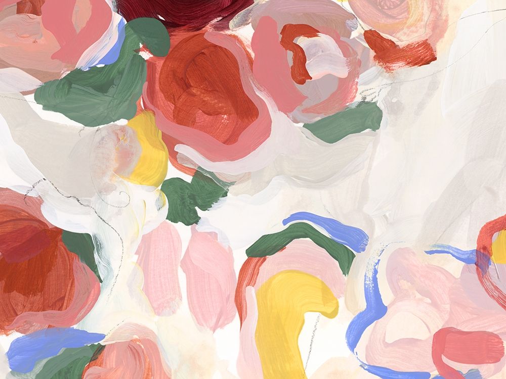 Pastel Flowers I art print by Isabelle Z for $57.95 CAD