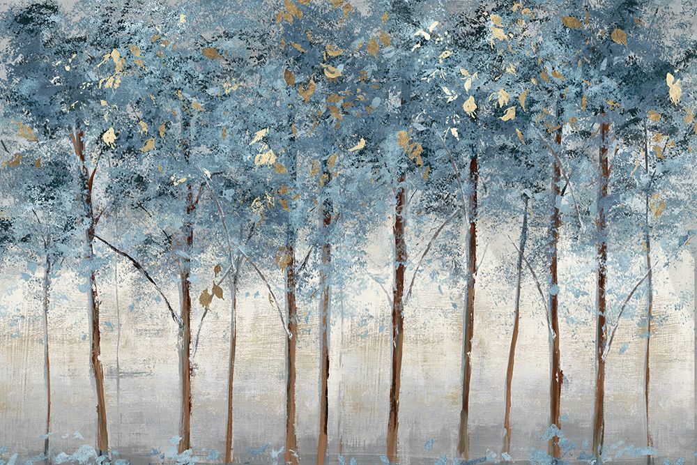 Golden Forest Light Blue Version art print by Isabelle Z for $57.95 CAD