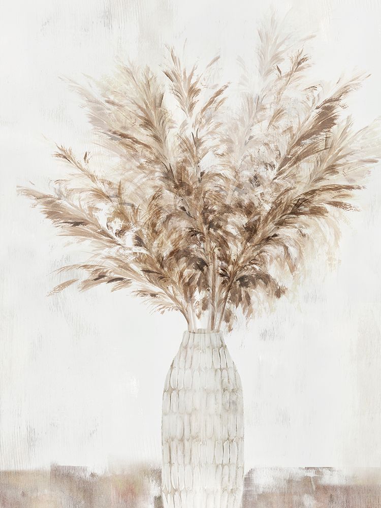 Pampas Vase I art print by Isabelle Z for $57.95 CAD