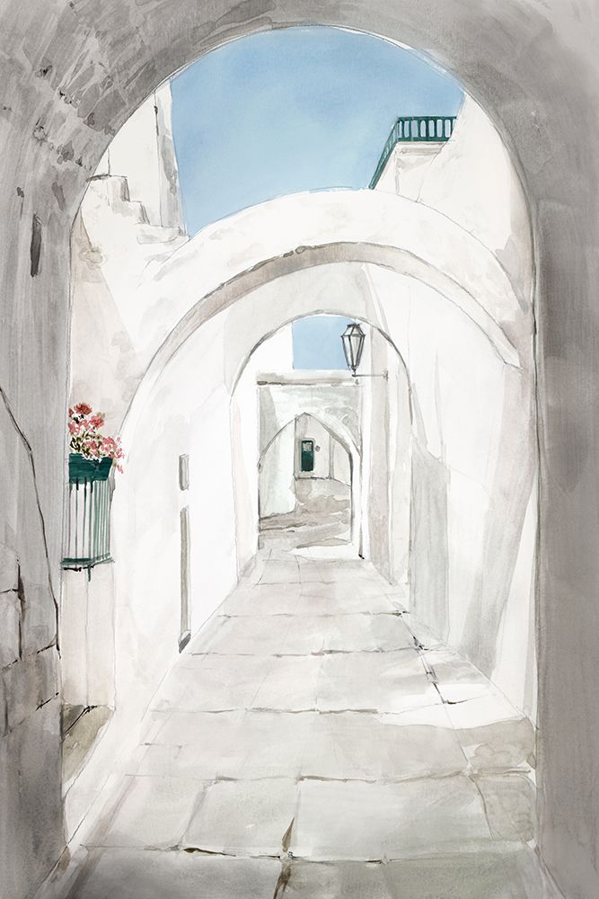 Streets of Mykonos I art print by Isabelle Z for $57.95 CAD