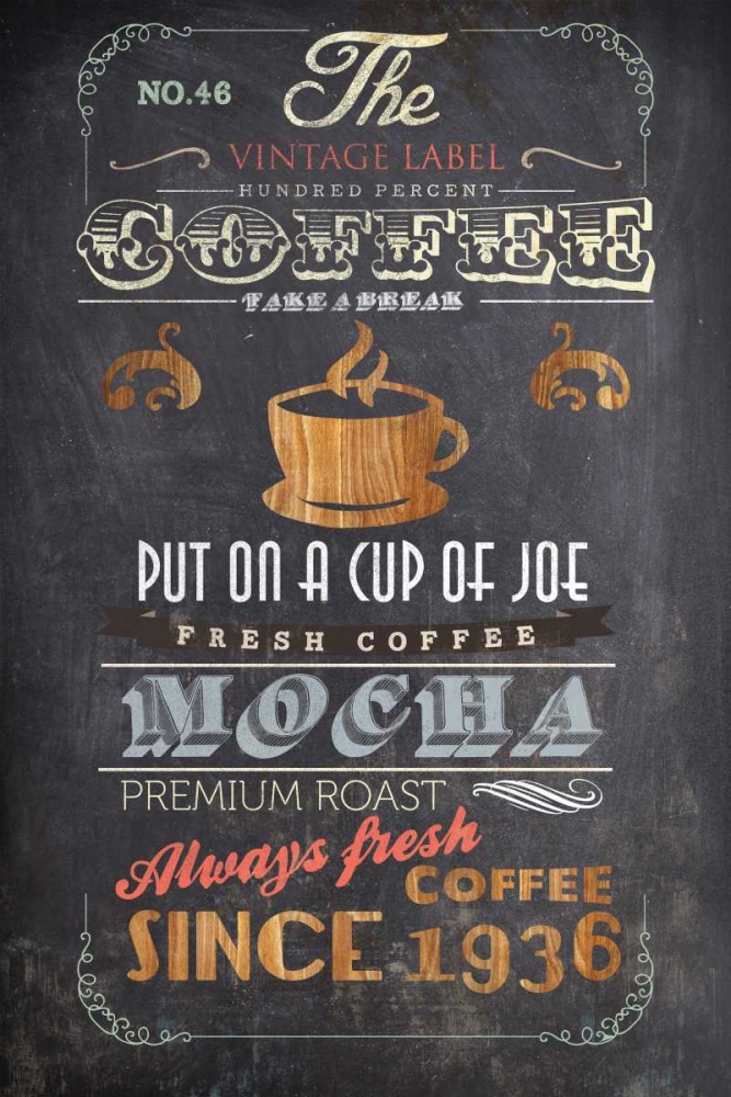 Coffee Menu I - Mini art print by Drako Fontaine for $57.95 CAD
