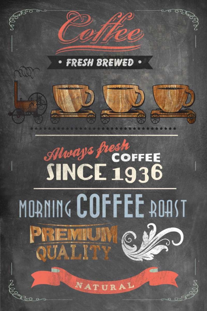 Coffee Menu II - Mini art print by Drako Fontaine for $57.95 CAD