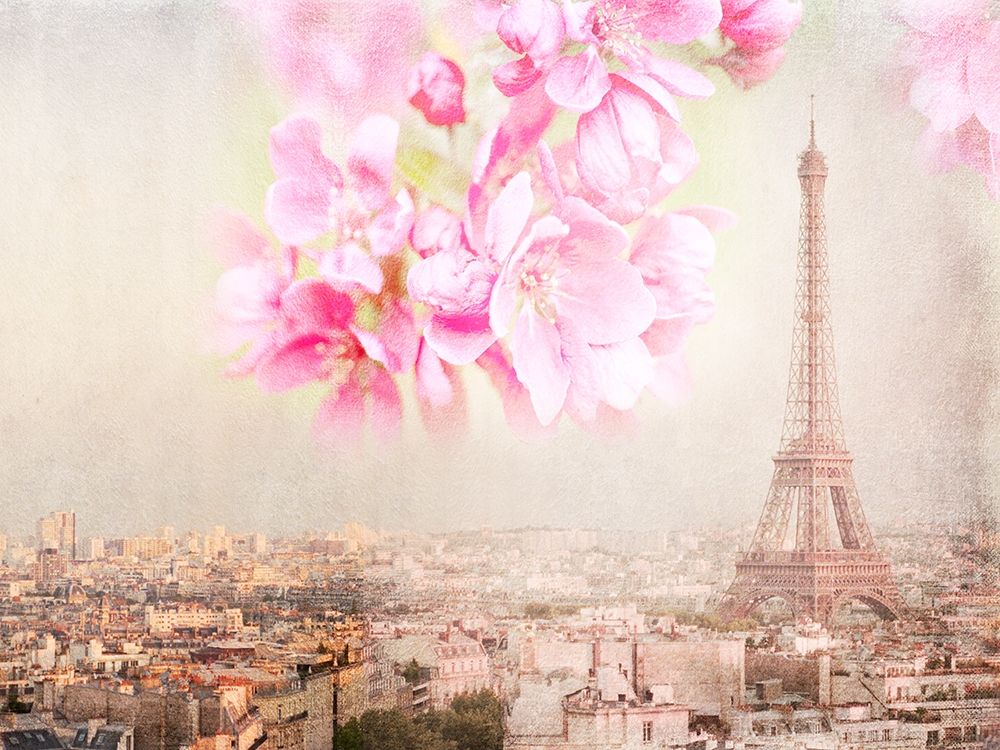 Tour Eiffel Rose art print by Georgianna Lane for $57.95 CAD