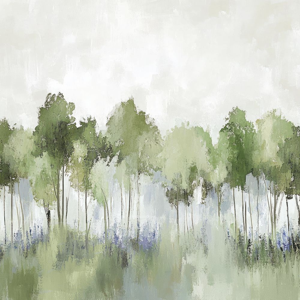 Forest of Sapphire Blossoms I art print by Mona Grace for $57.95 CAD