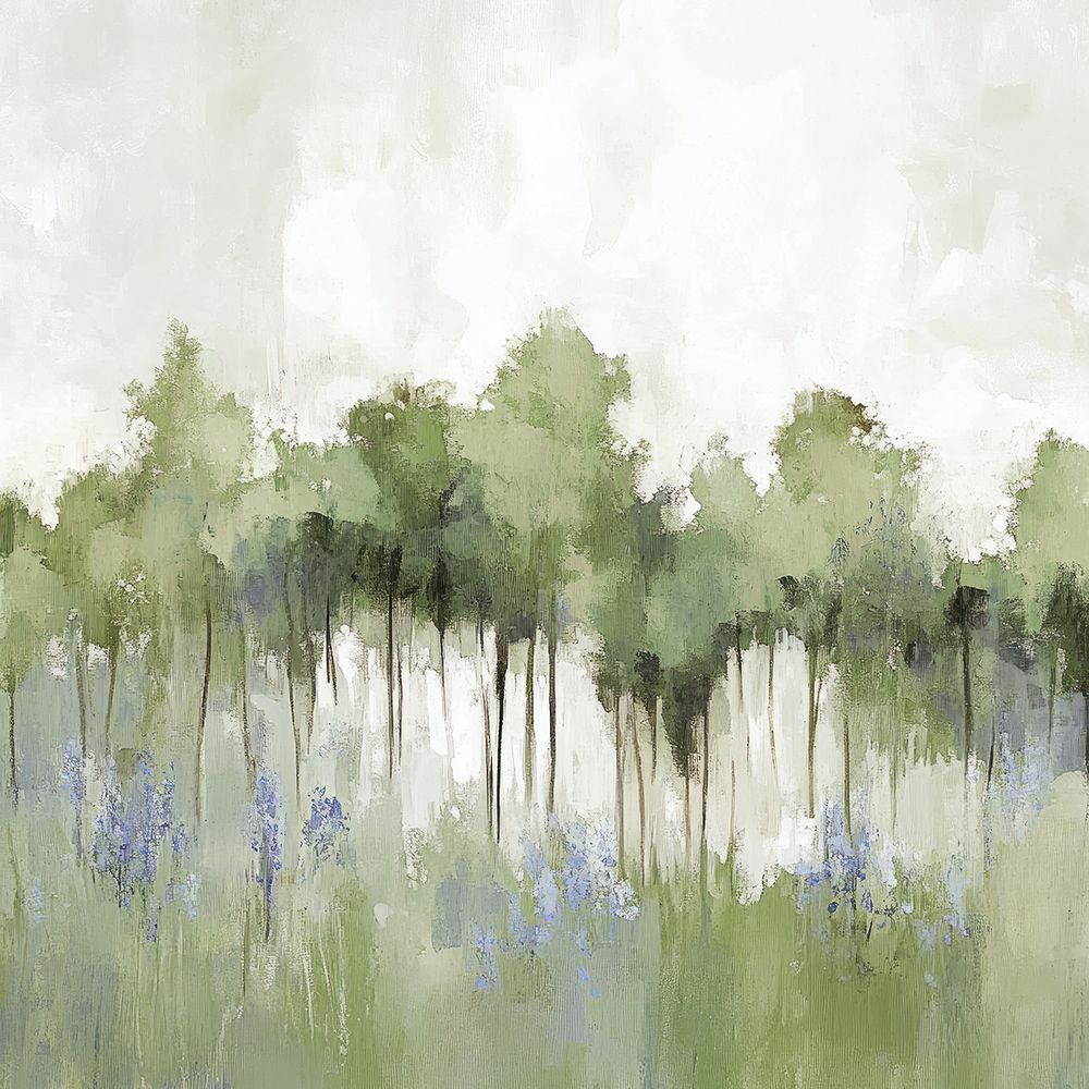 Forest of Sapphire Blossoms II art print by Mona Grace for $57.95 CAD