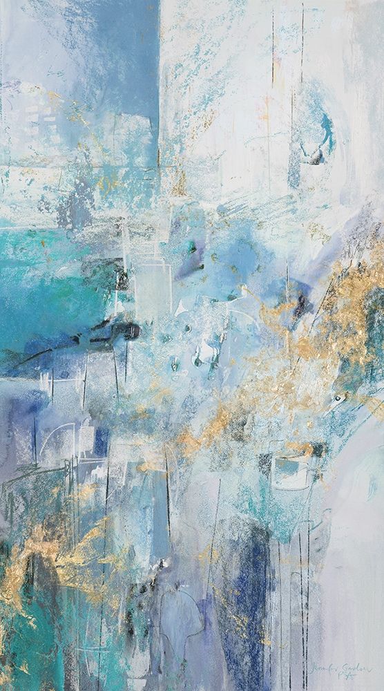 Turquoise Flow II art print by Jennifer Gardner for $57.95 CAD