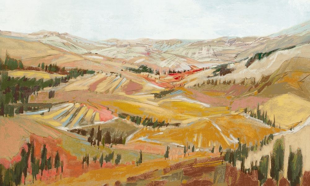 Rolling Hills Tuscany art print by Jennifer Gardner for $57.95 CAD
