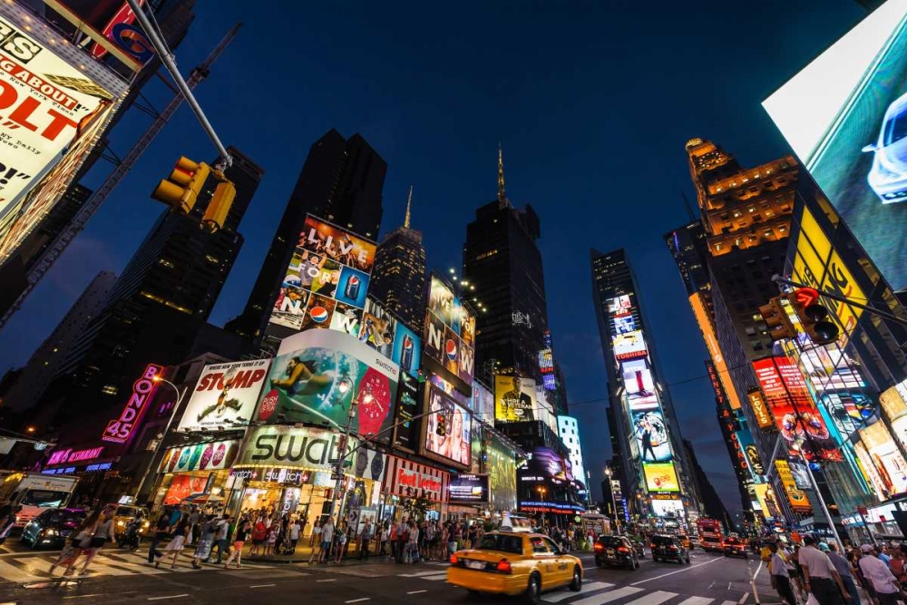 Times Square Billboards art print by Guilliame Gaudet for $57.95 CAD
