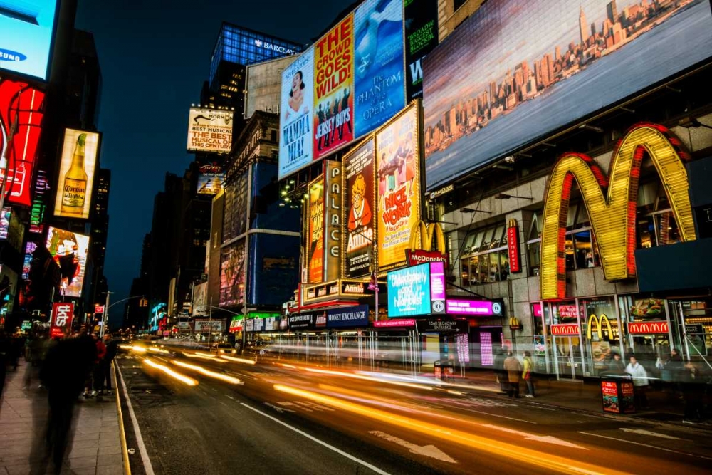 Times Square Rays of Light IV art print by Guilliame Gaudet for $57.95 CAD