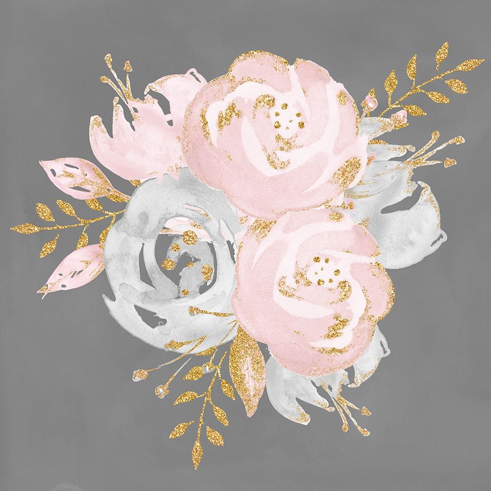 Floral Bouquet On Gray art print by Nature Magick for $57.95 CAD