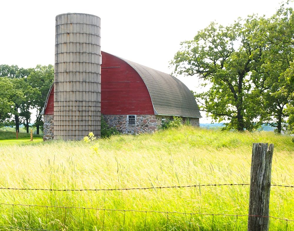 Red Silo art print by Gerry Wilson for $57.95 CAD