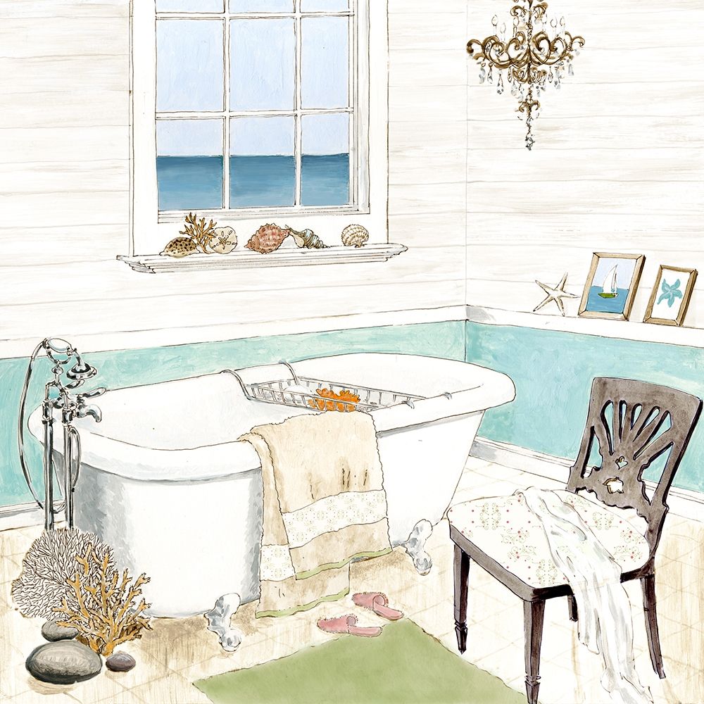 Seaside Spa I art print by Jocelyn Haybittel for $57.95 CAD