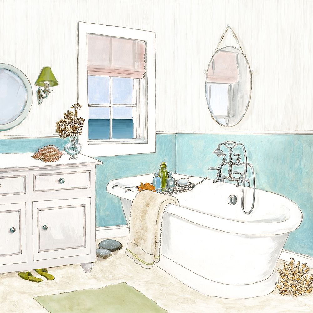 Seaside Spa II art print by Jocelyn Haybittel for $57.95 CAD