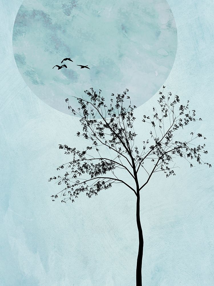 Full Moon Tree II art print by Hal Halli for $57.95 CAD