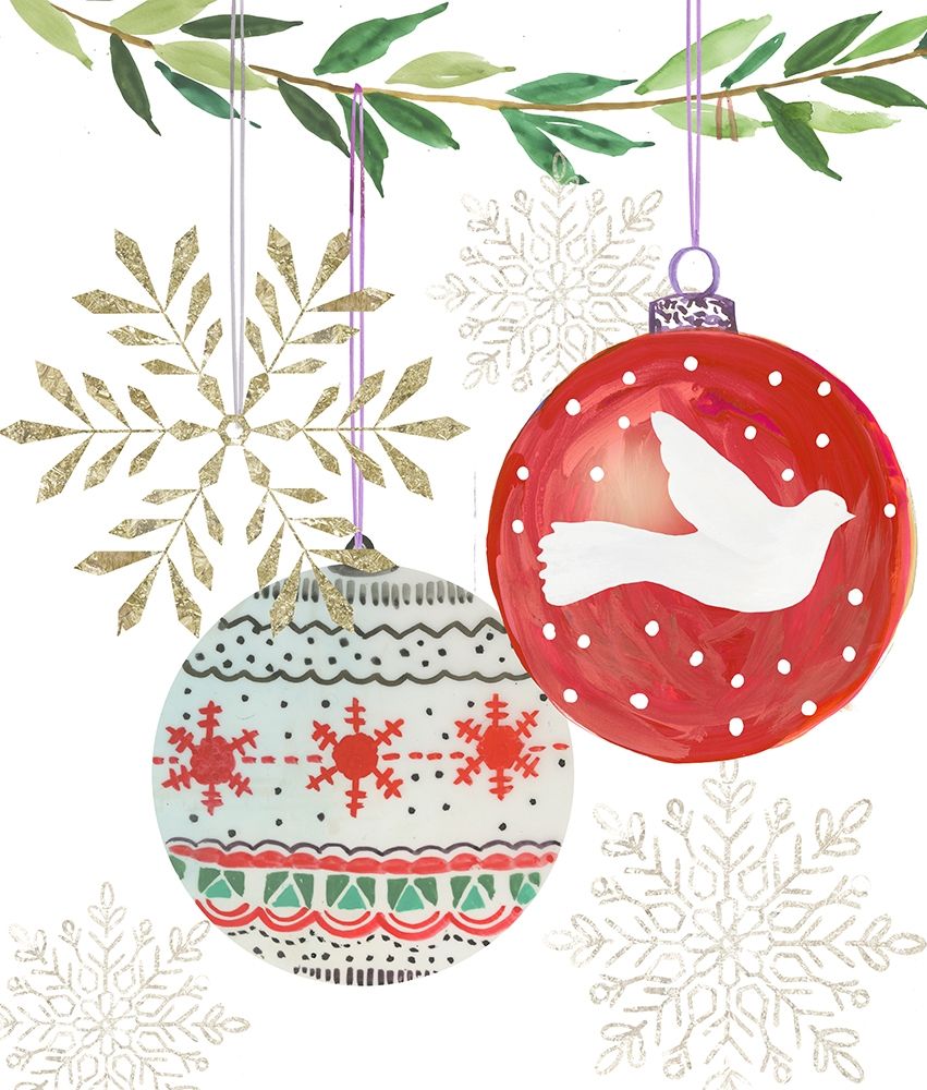 Hanging Ornaments II art print by PI Studio for $57.95 CAD
