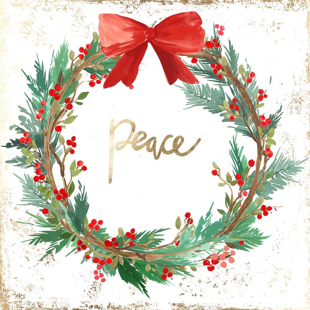 Peace Wreath art print by PI Studio for $57.95 CAD