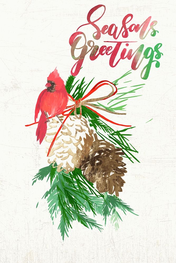 Seasons Greetings art print by PI Studio for $57.95 CAD
