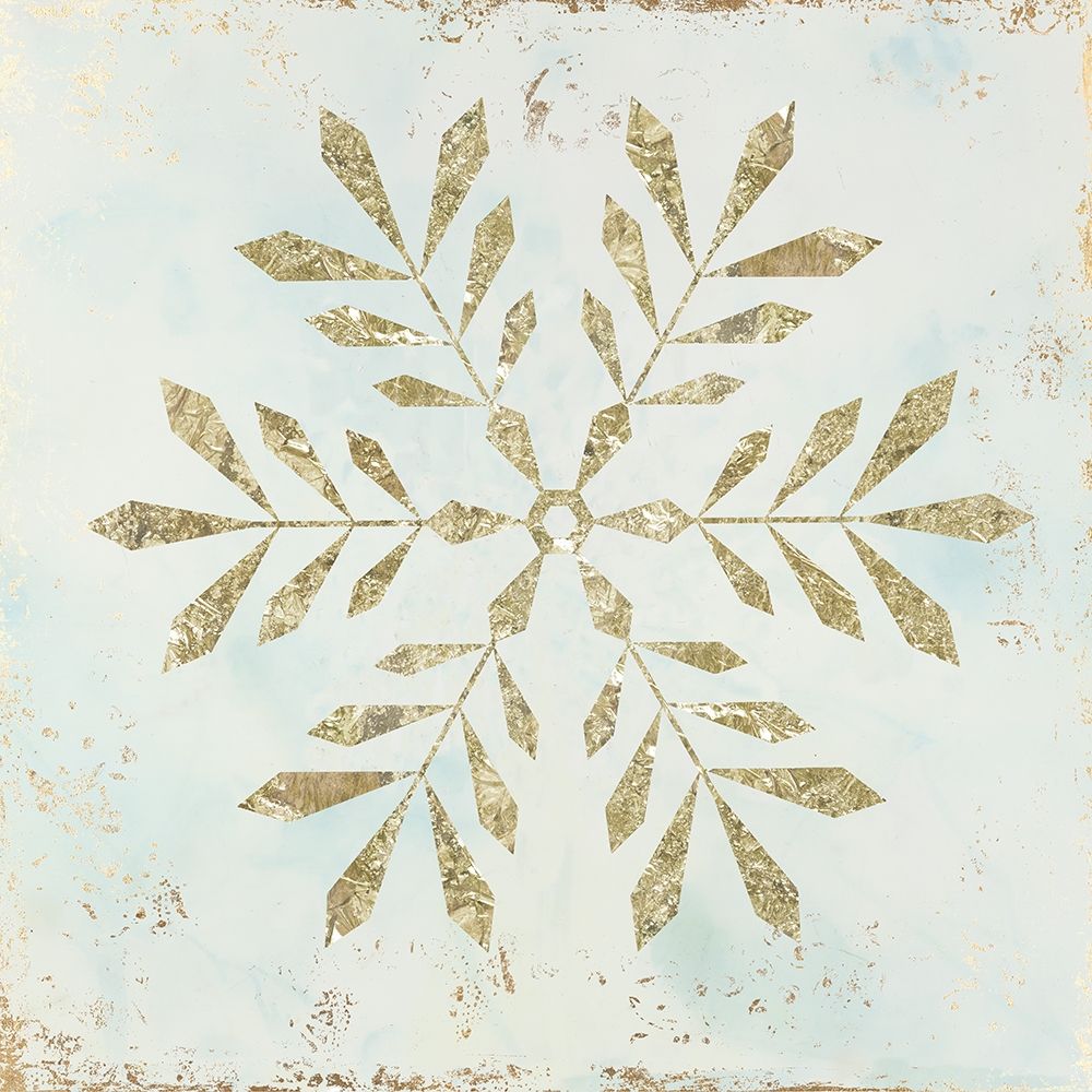 Glistening Snowflake II art print by PI Studio for $57.95 CAD