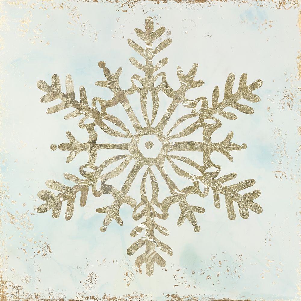 Glistening Snowflake III art print by PI Studio for $57.95 CAD