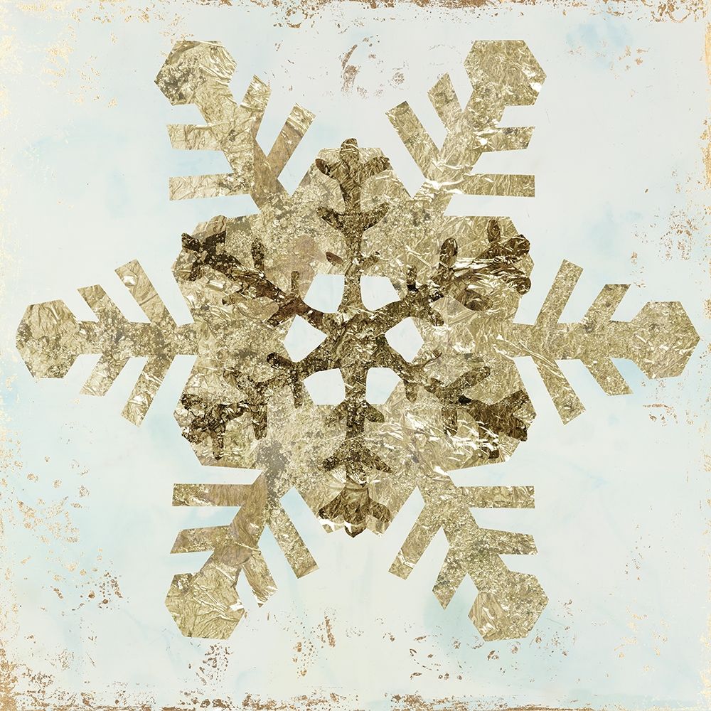 Glistening Snowflake IV art print by PI Studio for $57.95 CAD