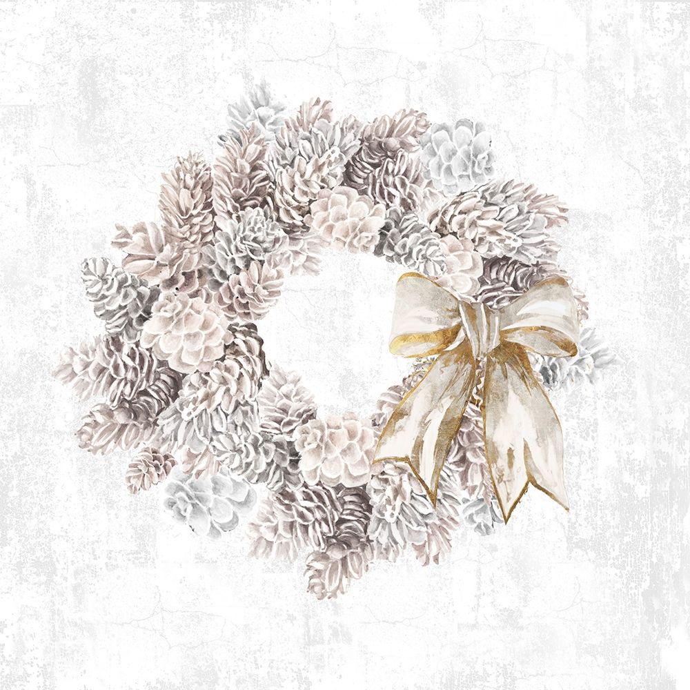 Pinecone Wreath art print by PI Studio for $57.95 CAD