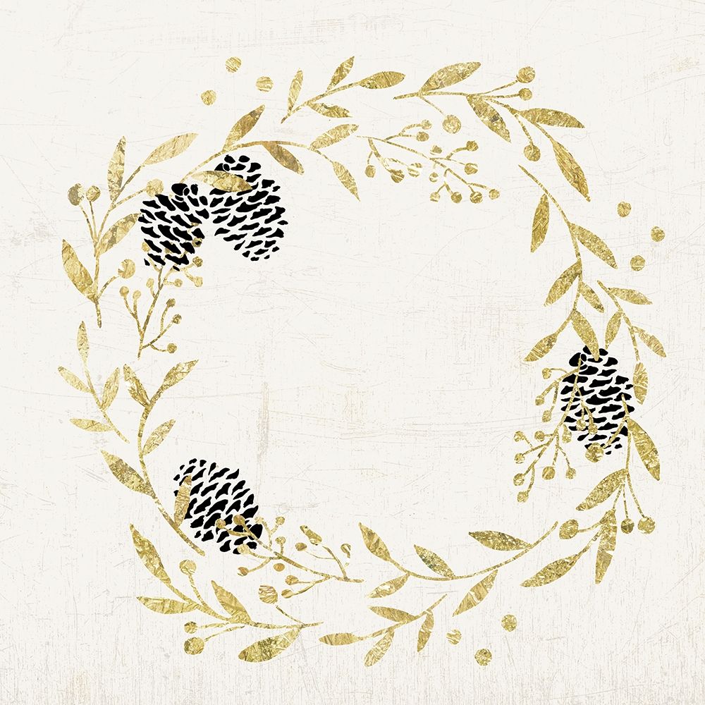 Golden Wreath art print by PI Studio for $57.95 CAD