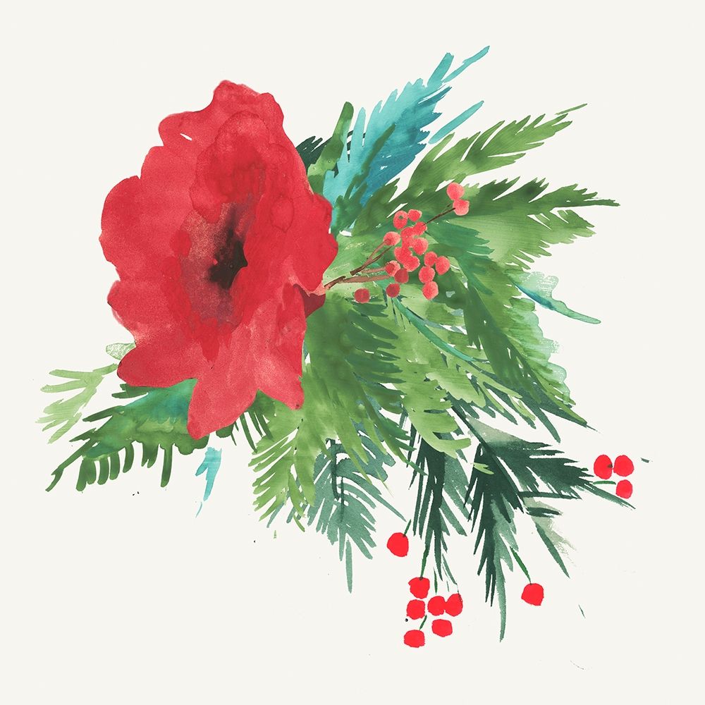 Poinsettia Bouquet art print by PI Studio for $57.95 CAD