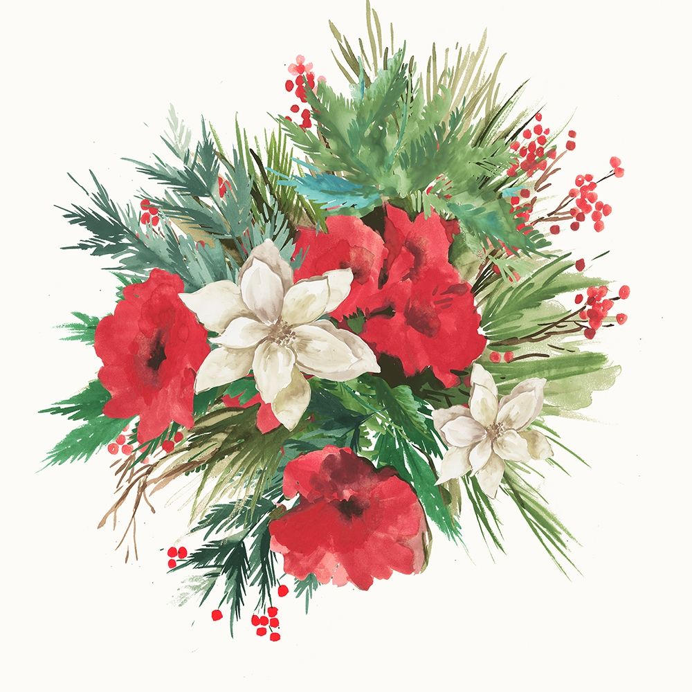 Christmas Bouquet art print by PI Studio for $57.95 CAD