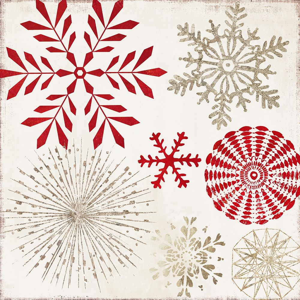 Christmas Snowflakes art print by PI Studio for $57.95 CAD