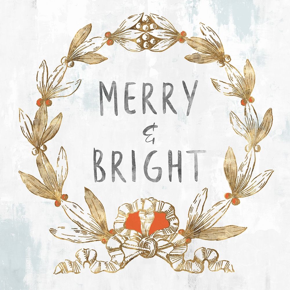 Vintage Golden Wreath art print by PI Studio for $57.95 CAD