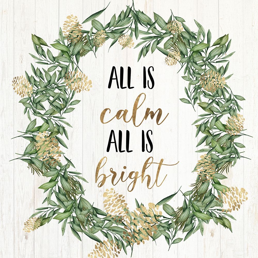 All is calm all is bright art print by PI Studio for $57.95 CAD