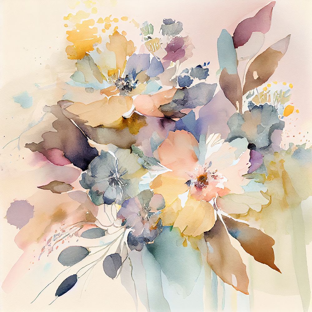 Abstract Florals and Foilage II art print by Leah Mclean for $57.95 CAD