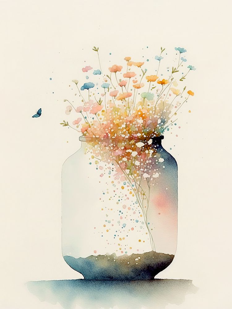 Jug of Wildflowers art print by Leah Mclean for $57.95 CAD
